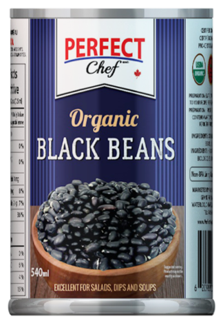 Perfect Chef Organic Black Beans - 398ml