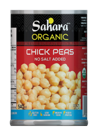Sahara Organic Chick Peas - 540ml
