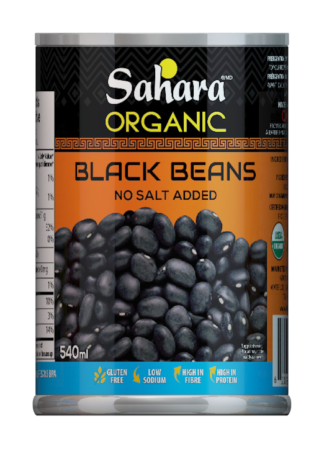 Sahara Organic Black Turtle Beans - 540ml
