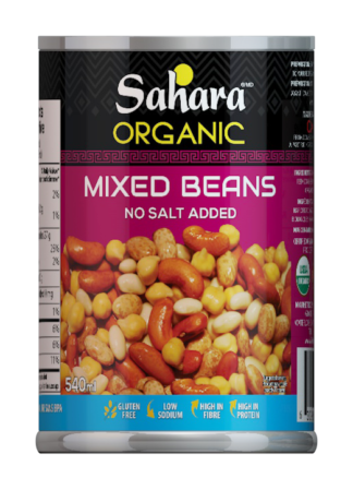 Sahara Organic Mixed Beans - 540ml