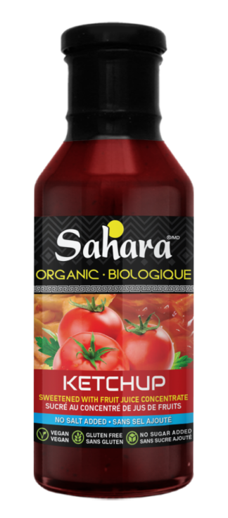 Sahara Organic Ketchup No Salt or Sugar Added - 350ml