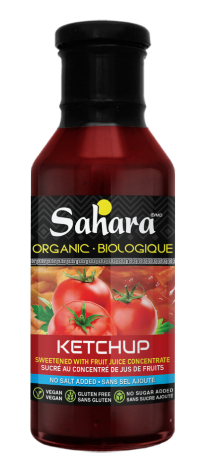 Sahara Organic Ketchup No Salt or Sugar Added - 350ml